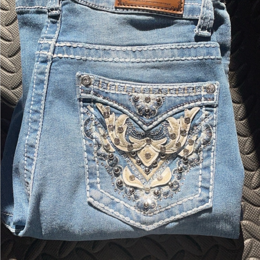 Embellished Y Jeans LA 7/8